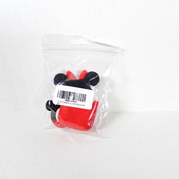 NWT Minnie Mouse Apple Airpod 1 / 2 Silicone Holder Red White Black - Picture 4 of 4